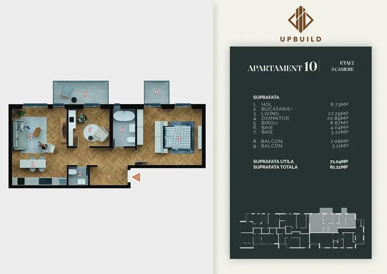 Apartament 3 camere in complex nou lux, Decebal-Alba Iulia/ Comision 0