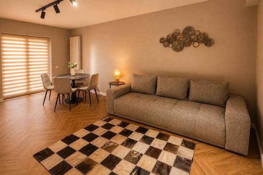 Apartament 3 camere, finisat mobilat, 56 mp, Floresti zona Terra