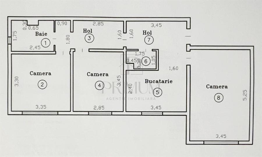GIROCULUI -3 CAM -RENOVAT -DECOM. -CENTRALA/AC -SPATIOS -BOXA