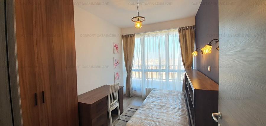Pipera - Rond OMV, apartament 3 camere, mobilat modern, centrala proprie