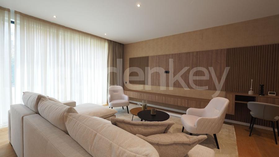 Apartament modern cu 2 camere | garaj si terasa | mobilat