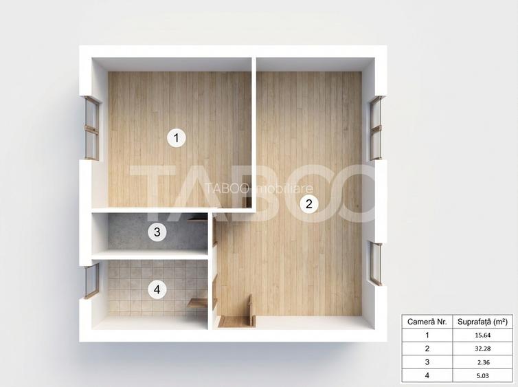 Apartament de vanzare 60mp 2 camere debara si parcare in zona Selimbar - 1