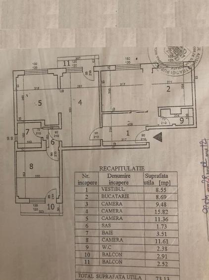 Metrou Aurel Vlaicu, 2 camere + birou, total 98mp