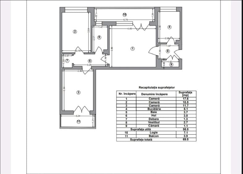 Vânzare Apartament 3 camere în fata metroului Lujerului