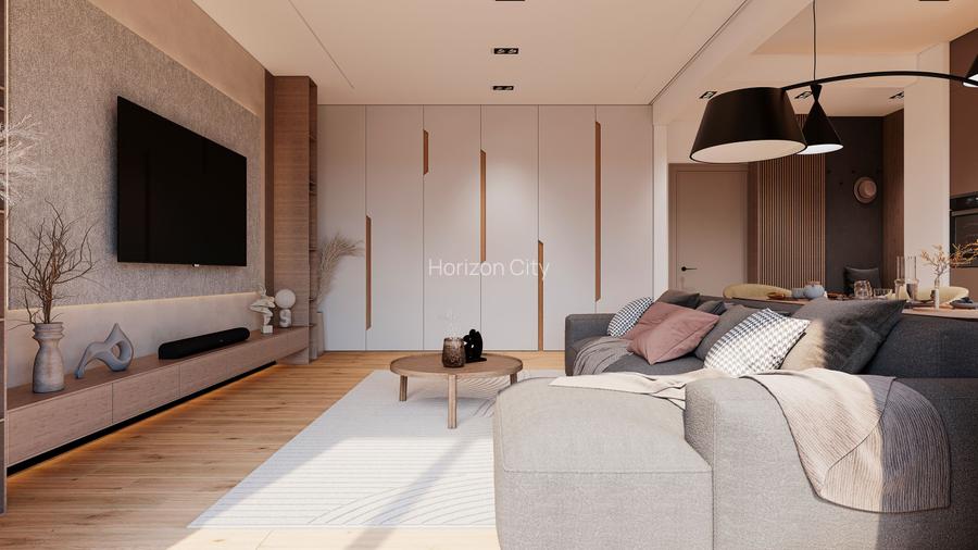 Horizon City: 2 camere + balcon 16.51 mp + 2 parcări Klaus incluse si avans 10% - 5