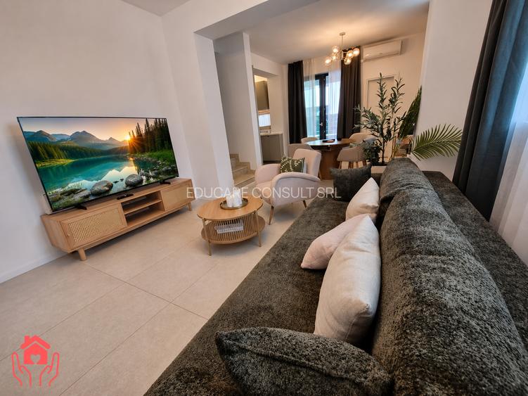 Tunari-PRIMA LOCUIRE, 3 camere curte, piscina exterioara, mobilat luxury, LIBER! - 6