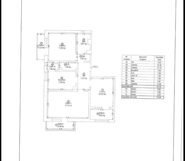 Apartament cu 3 camere, de vanzare, zona Soarelui, Timisoara - 11