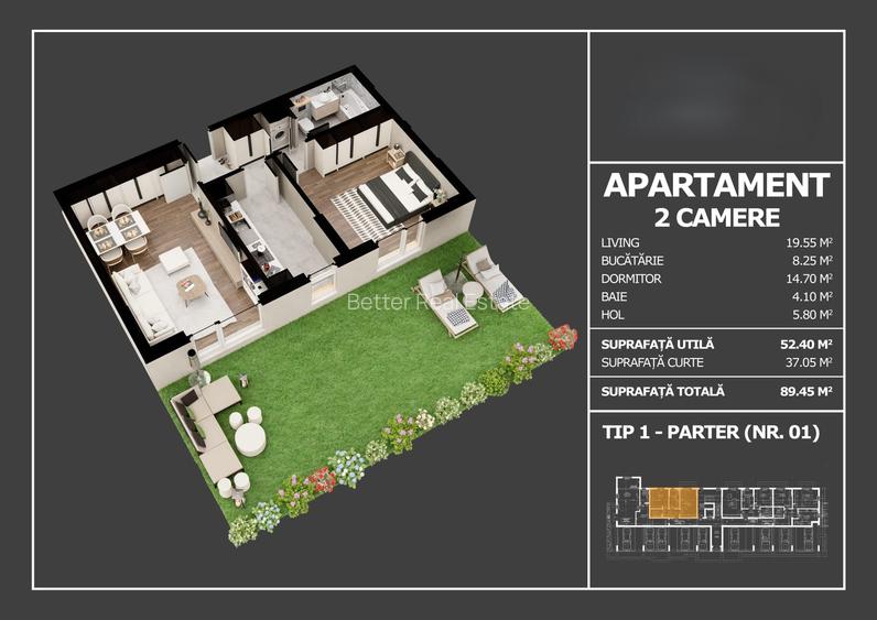 Bloc tip boutique – Popesti Leordeni | Studio- Apartamente 2-3 camere - 2