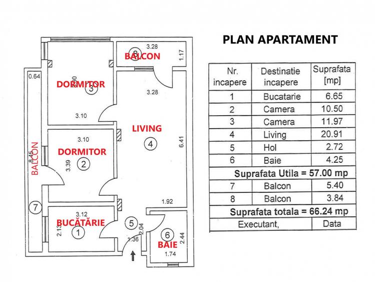 Apartament de 3 camere - Bucureștii Noi - Dămăroaia, pe strada Berveni