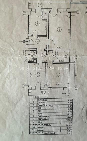 Apartament 3 camere decomandat, zona Calarasilor.