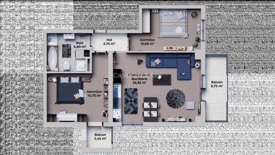 Comision 0%! Apartament 2 camere decomandat Calea Surii Mici - 8