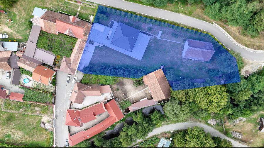 Casa de lux, cu vedere panoramica asupra muntilor, 2600mp teren Gura Raului