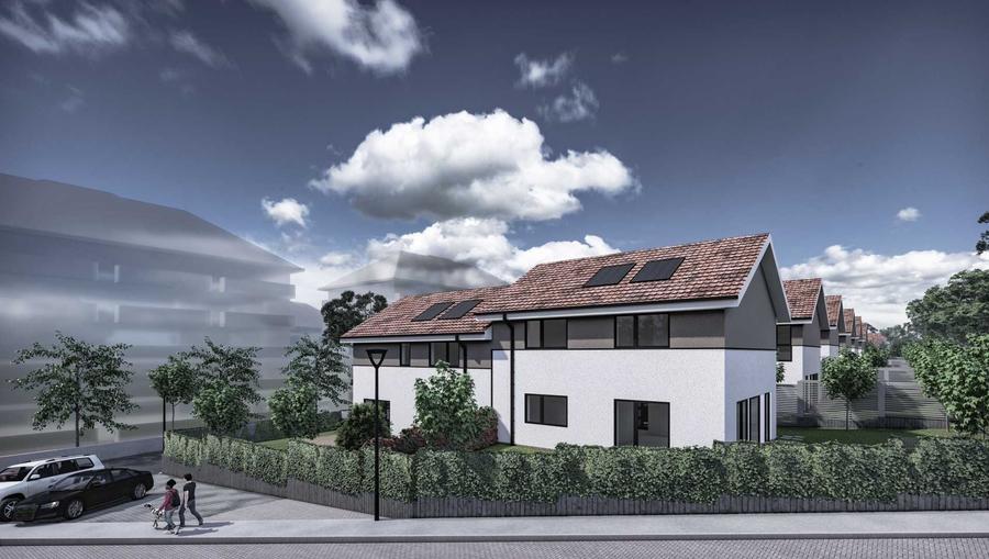 Duplex 5 camere in Chinteni, teren 275 mp, utili 118 mp