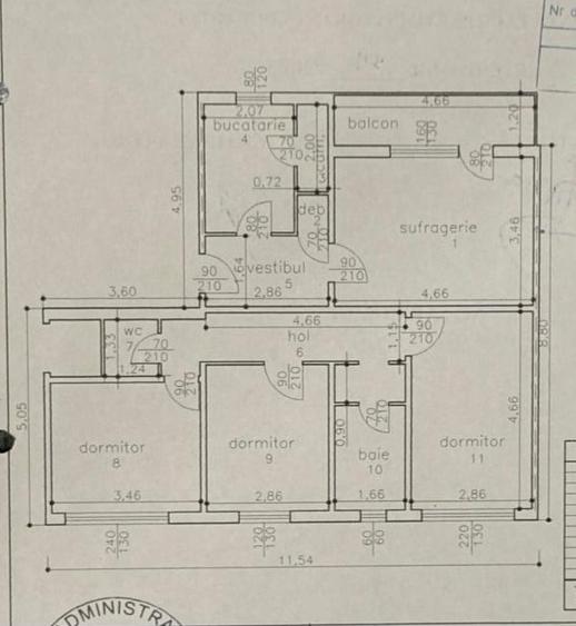 Apartament 4 camere, 2 băi – 90 mp – Zona de Vest, etaj 3/4
