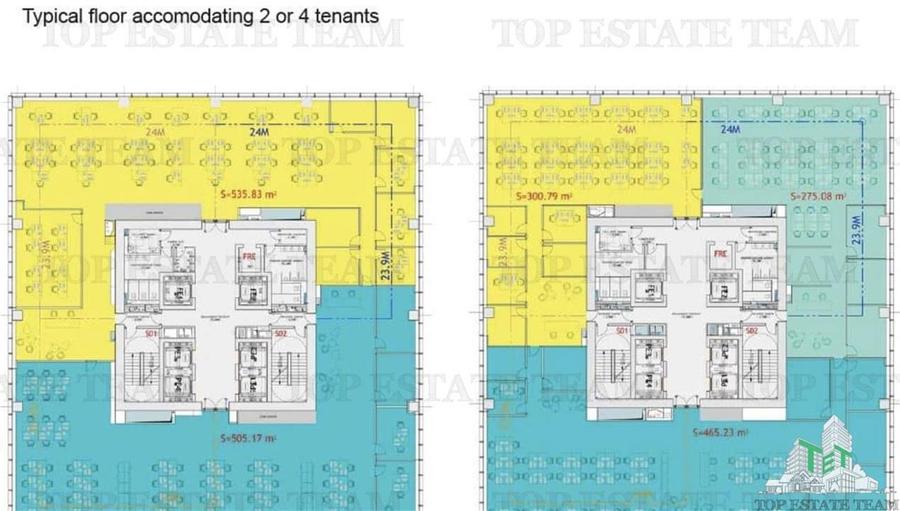 Spatiu de Birouri de 600 mp in One Tower Zona Floreasca