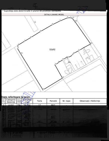 Vand Teren UNIIC Zona Nord Grădiștea 15744 Mp 4 Deschideri intravilan OCAZIE