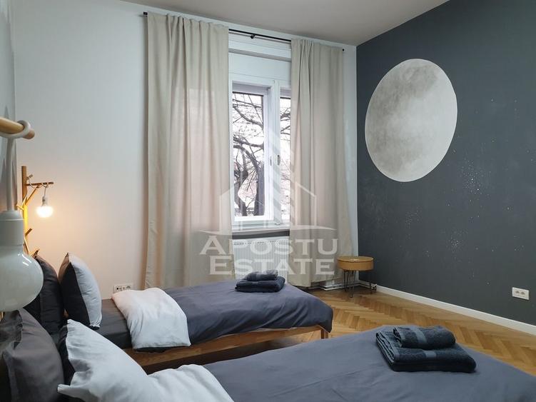 4 camere ultracentral, 132 mp + 2 terase complet renovat in Timisoara