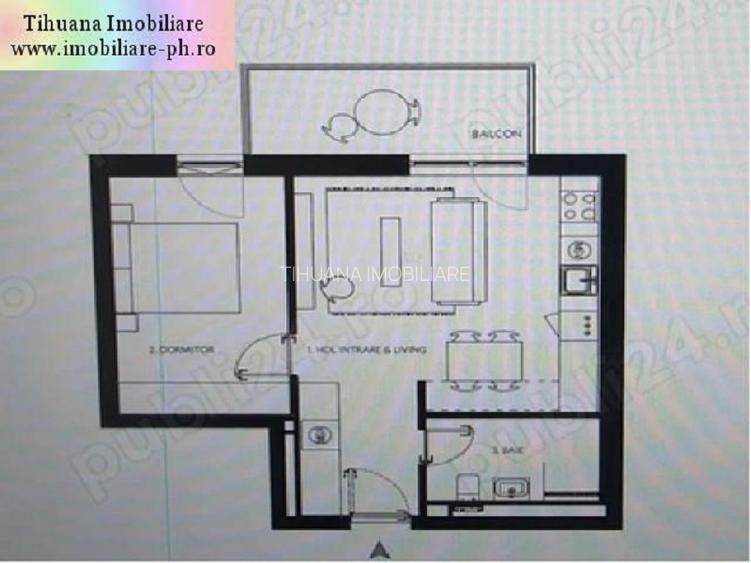 Apartament 2 camere de inchiriat :  Sud - complexul Pleiades - 10