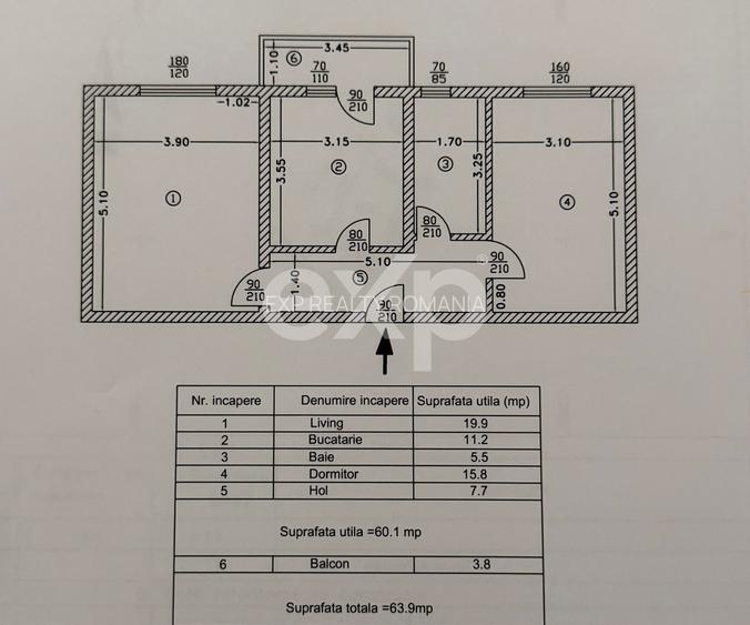 Geamana | Bloc nou | 2 camere | 60 mp utili | Parcare privata | Mobil si utilat - 1