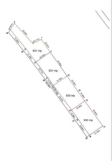 Teren pentru construcție, 40 ari, zona Exterior Sud