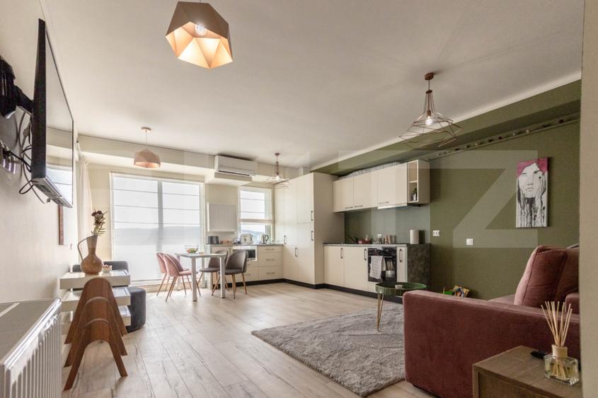Apartament cu orientare sudică, 51,8 mp + balcon 14,4 mp, Gheorgheni