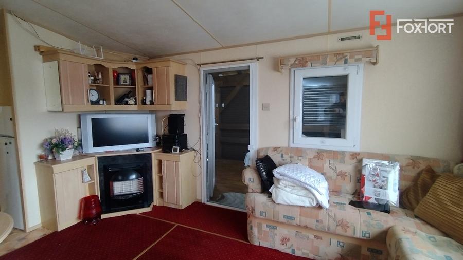 COMISION 0% Casa mobila + Teren de 859 mp, Sacalaz - Bransat la curent si apa