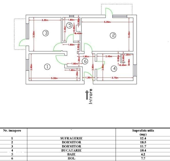 Apartament 3 camere decomandat | Zona Parcul Tineretului | Complet mobilat si ut
