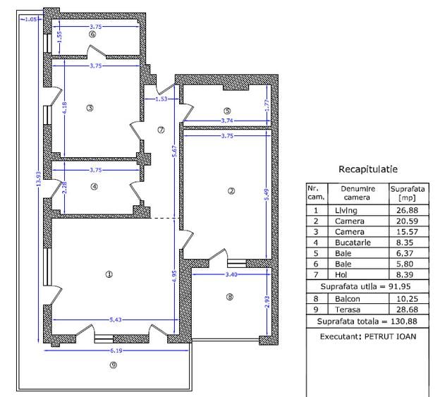 Apartament 3 Camere Premium | Baneasa | Etaj 2 | 131 mp Utili