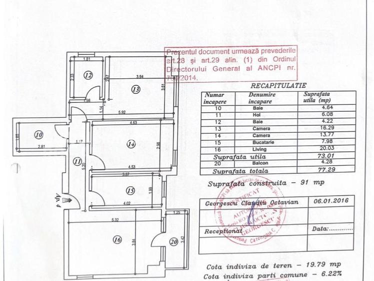 Apartament 3 camere 73MP | Sisesti | Balcon | Mobilat si utilat |