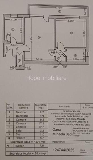Brancoveanu-Budimex-Apartament de 2 camere