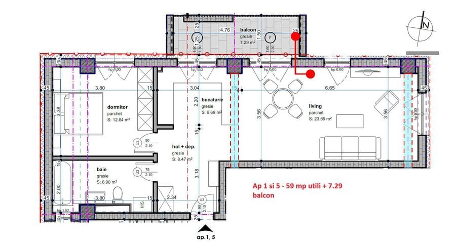 Dâmbovița-Șagului | Bloc Nou | 2, 3 și 4 Camere | Penthouse | Parcare subterana