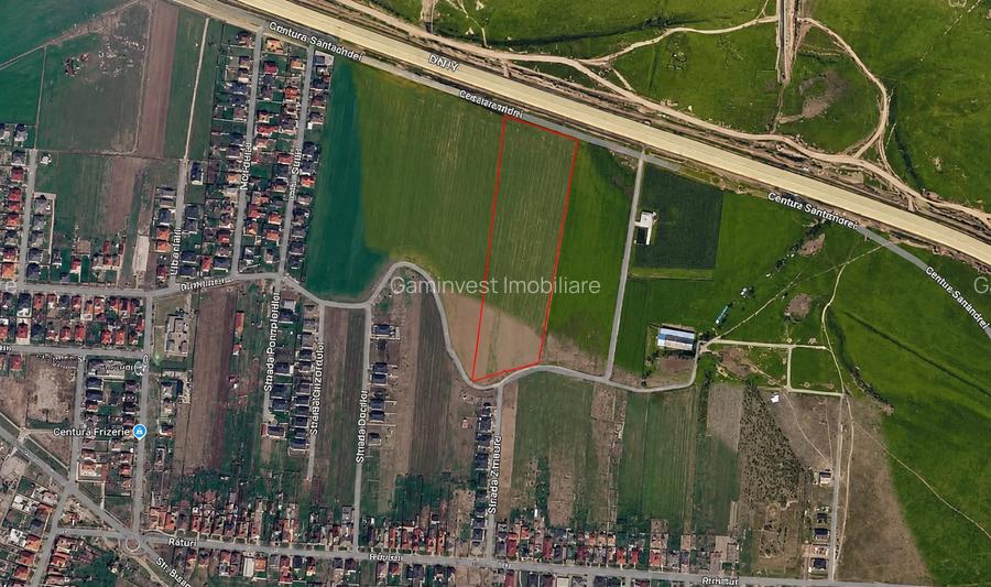 Teren intravilan de vanzare in Santandrei, rezidential sau industrial la Centura - 4