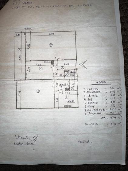 Proprietar – apartament 2 camere decomandat, Oțelarilor, et. 8, mobilat+utilat