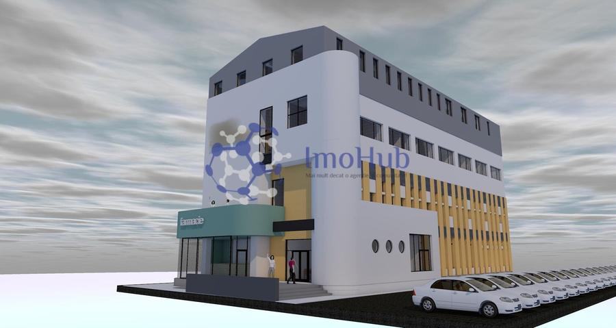 Clădire comercială 1.640 mp, teren 1.175 mp – zona Dacia, Iași
