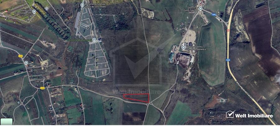 Teren intravilan arabil 5827mp, zona cimitir Mos Ion Roata - Sopor
