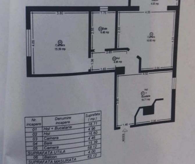 Apartament decomandat | Confort 1 | Mobilat și utilat | 104.900