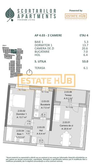Apartament nou 2 camere BRD Mărăști | Comision 0% - 2