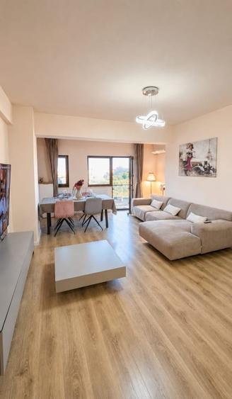 SISESTI Apartament 3 camere lux, 90 mp utili, 2 bai 2 balcoane, complet mobilat