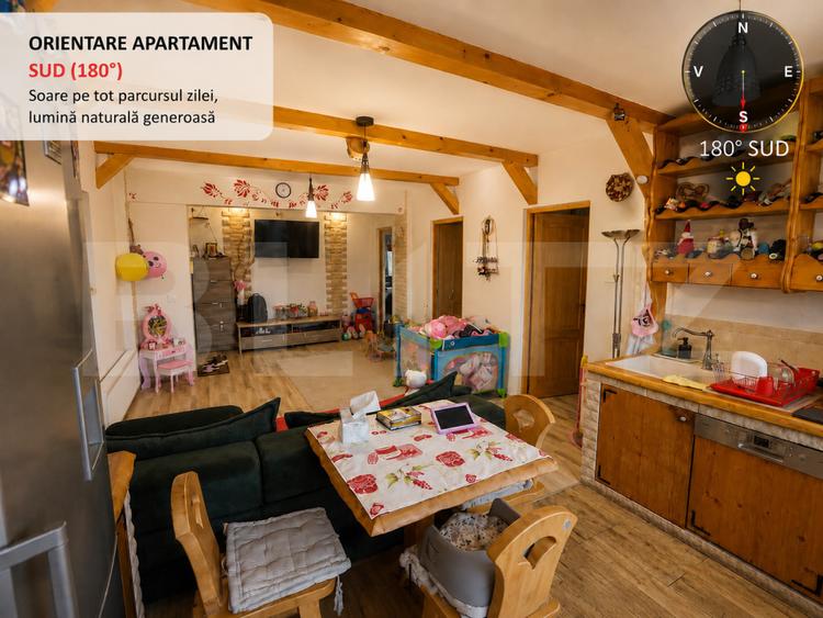 Apartament 3 camere, 56.41 mp, balcon, parcare subterana, Baciu, Petrom