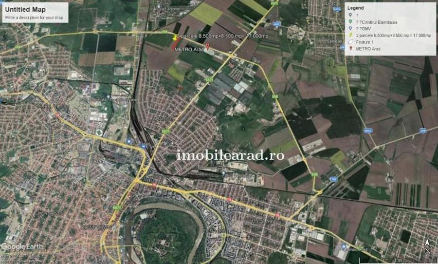 Teren intravilan 17.000 mp cu front la Centura intre Metro si 6 Vanatori