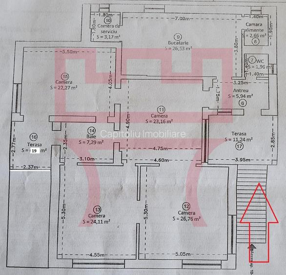 Apartament  nemobilat sau birou in casa 160mp zona Emil Isac - 4