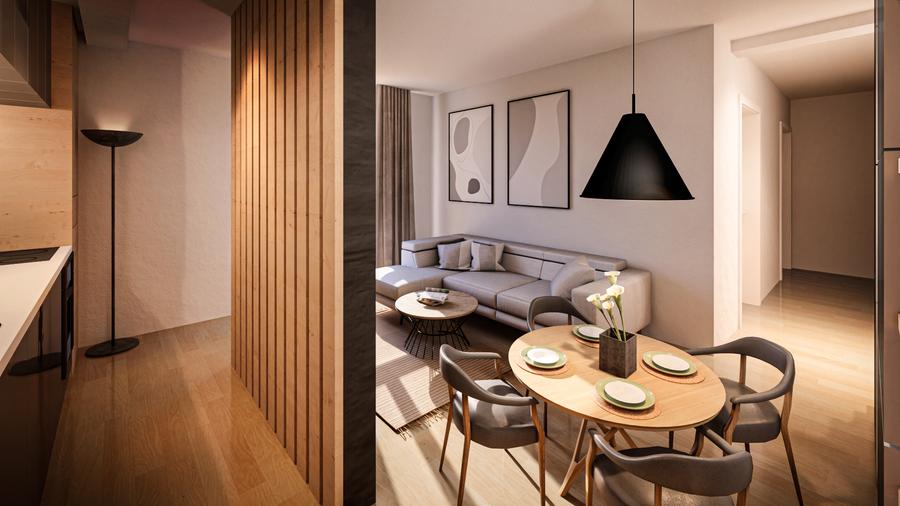Apartament de vânzare | 2,5 camere + balcon | compartimentare practică |