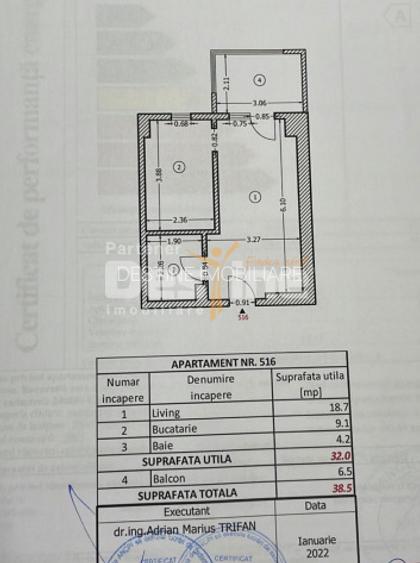 Central Adress | Studio 2 camere | 39mp | et 7 | mobilat complet | 133.000 euro - 9