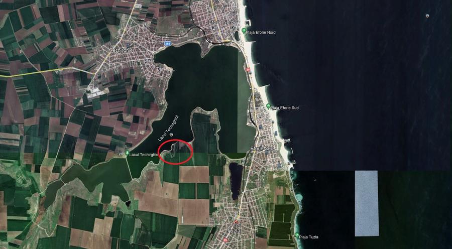 Teren de vanzare in Tuzla primul rand la lacul sarat Techirghiol