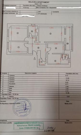 ICIL lidl-apartament 4 camere decomandat cu gaze