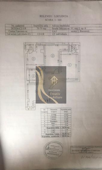 Apartament de vanzare 3 camere