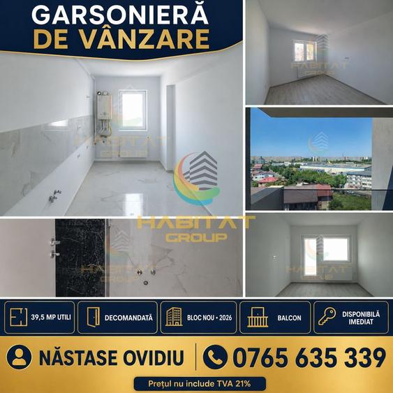 Vanzare Garsonieră 39,5 mp Comision 0%