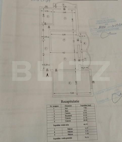 Apartament 3 camere 67 mp Dancu