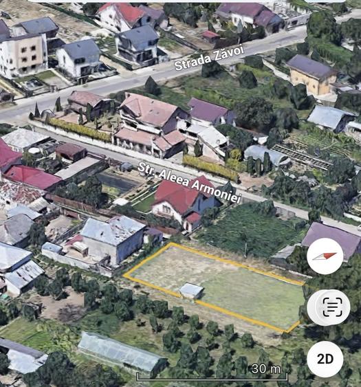 Teren intravilan Stefanesti, utilitati, 36 m deschidere