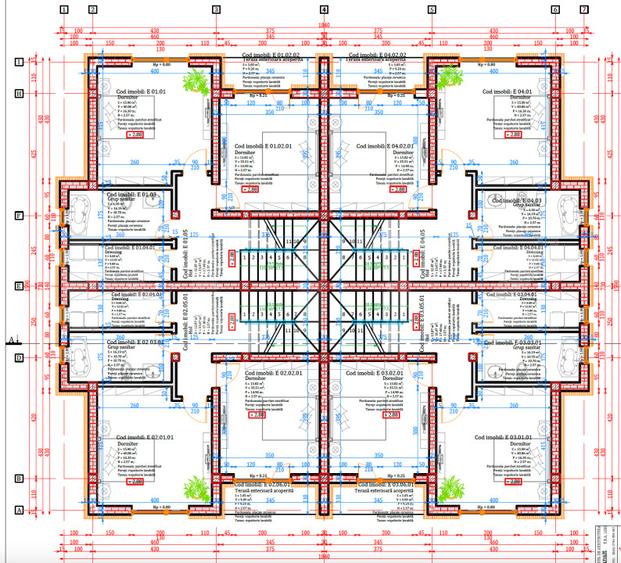 Teren intravilan, 10 ari cu autorizatie constructie, P+1+ER - 4 apartamente